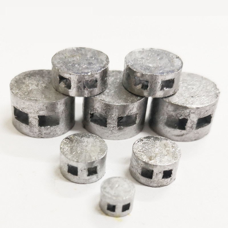 Sellos de seguridad sellados de plomo para prepago, 6x4, 8x5, 9x5, 10x5, 12x5, 15 unidades
