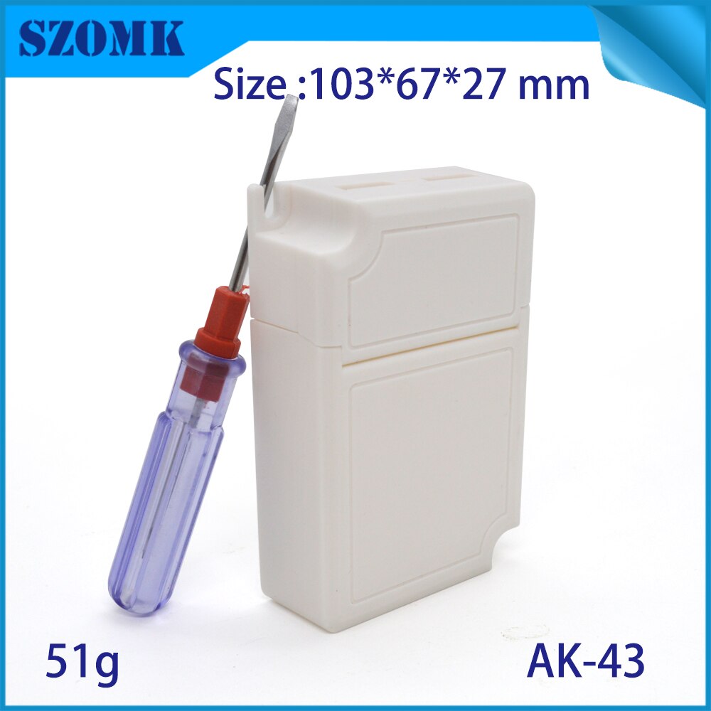 1pcs white color plastic LED supplying controller enclosure flame-retardant electronic junction box 73*37*24