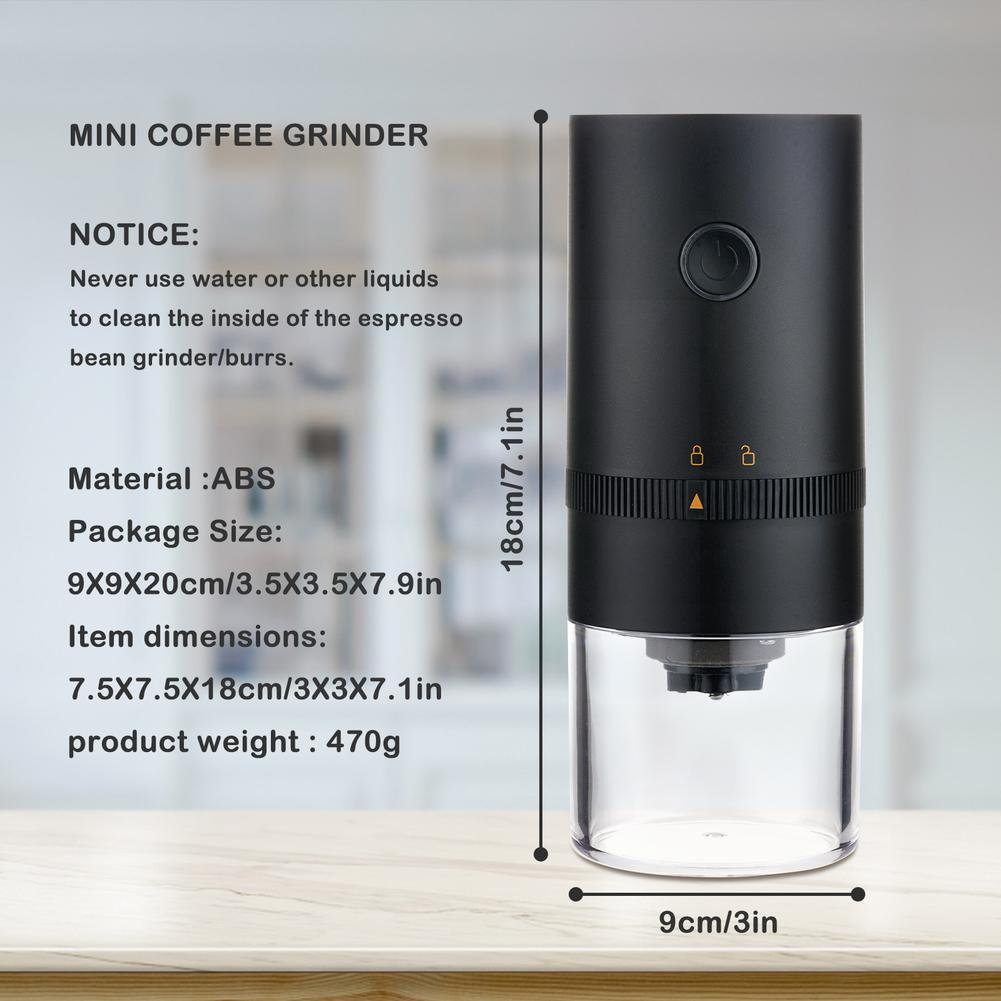 Upgrade Portable Electric Coffee Grinder USB Charge Grinder Core Beans Supplies Home Grinding Coffee Kitch T3A8