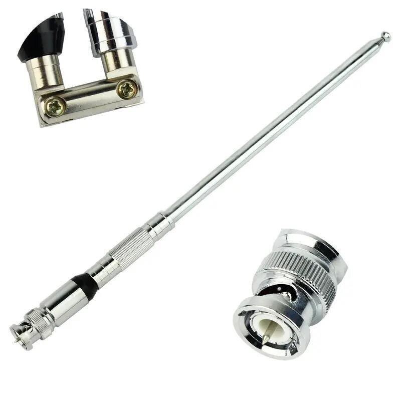 1150mm VHF Radio TNC/ BNC Antenna Stainless Steel VHF FM Antenna 76-108mhz for FM Radio Transmitter