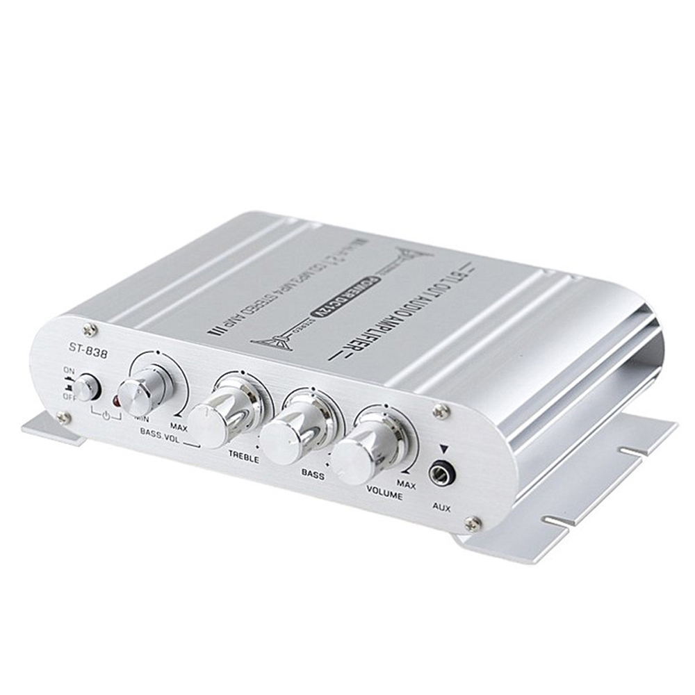 Mini amplificador de potencia Digital Hi-Fi, reproductor de Audio estéreo Subwoofer de 2,1 canales, amplificador de potencia para el hogar, motocicleta y coche, accesorios
