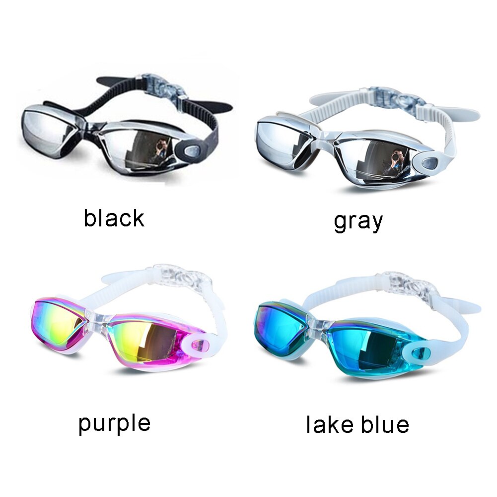 Anti-Fog Duiken Draagbare Praktische Silicone Volwassenen Uv Bescherming Verstelbare Band Waterdicht Watersport Zwemmen Goggle