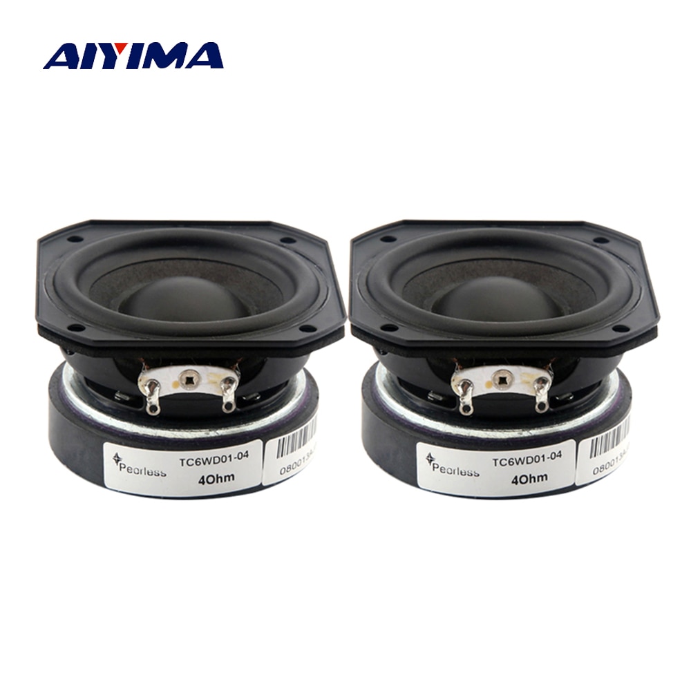 AIYIMA 2Pcs 2 Inch Volledige Frequentie Luidspreker 55MM 4 Ohm 10-20W Audio Sound Speaker Treble midrange Bass Luidspreker DIY