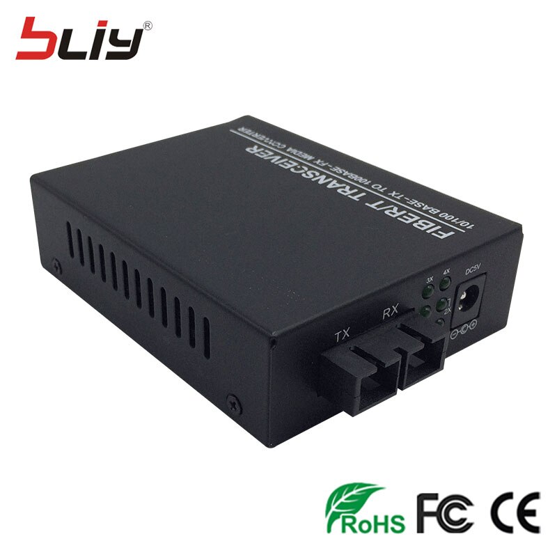 Bliy – commutateur ethernet fibre optique, 100Mbps, double fibre, 4 ports rj45, commutateur de réseau, commutateur de canal internet, monomode