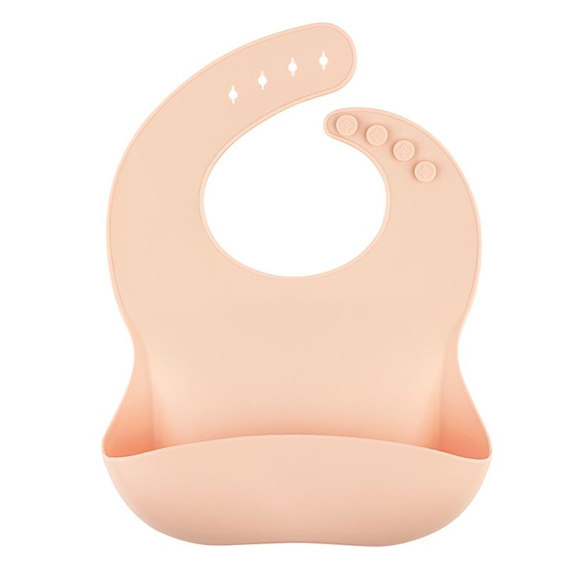 Solid Silicone Bibs Baby Feeding Saliva Towel Waterproof Soft Cloths Bandana Lightweight Infant Bibs Aprons Adjustable: bib10