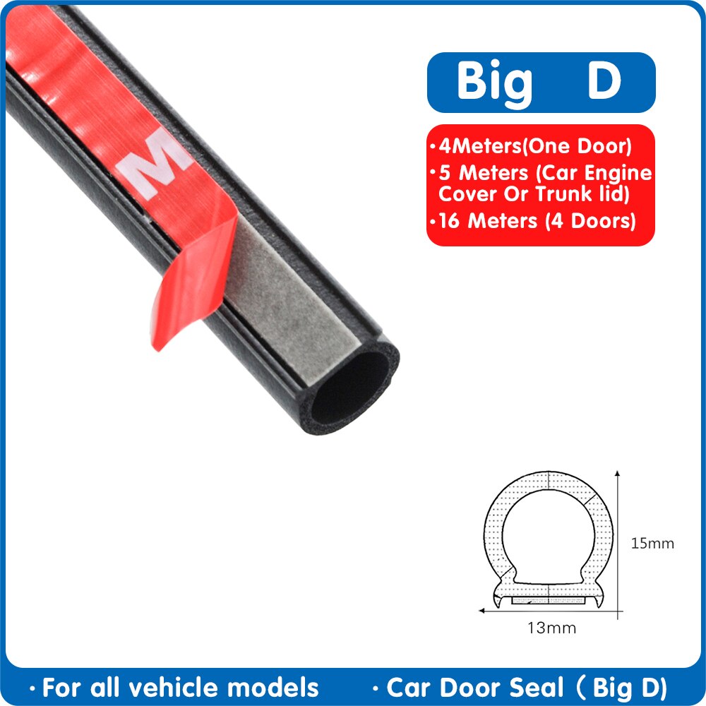 Big D Type Rubber Door Seal Strip Car Door Seal St... Grandado