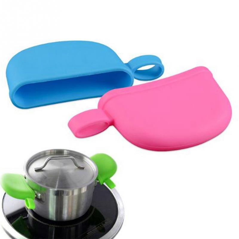 2 Stks/set Keuken Accessoires Siliconen Hittebestendige Anti-Slip Deksel Deksel Holding Knop Pot Handvat Cover