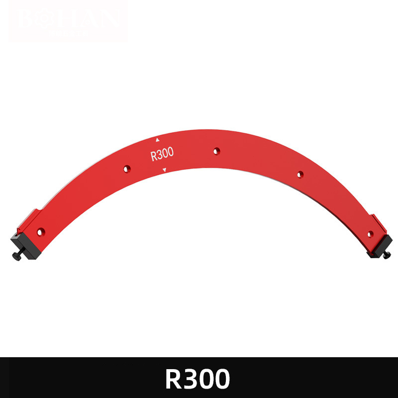 Woodworking Round Corner Radius Templates, Corner Routing Guide Set R100 R150 R200 R250 R300 Curve Guide Cabinet Edge Molding: WHITE