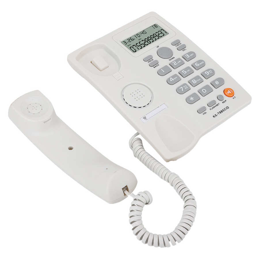 Caller ID Telephone Home Phone Hands-free Calling Landline Phone Speed Dial Desktop Corded Fixed Phone for Home Office Hotel