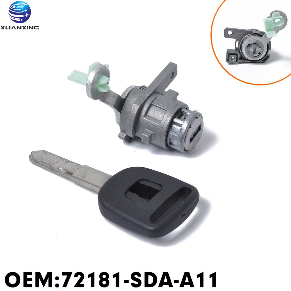 For Honda Accord Left Front Door Lock Cylinder Driver's Seat Door Lock Cylinder 72181-SDA-A11