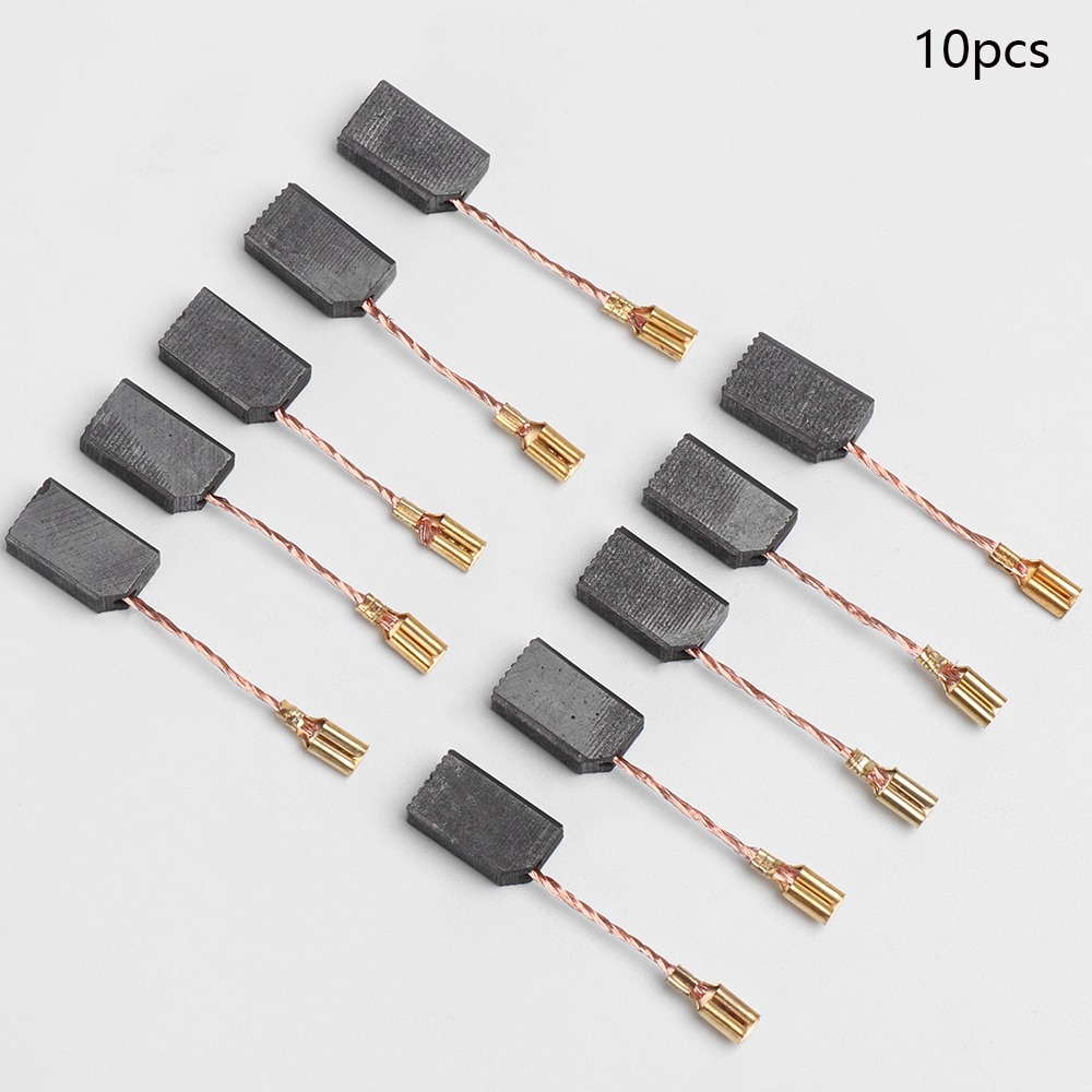 10Pcs 6.1*7.8*13.6mm Spare Parts Mini Drill Electric Grinder Replacement Carbon Brushes For Electric Motors Rotary Tool