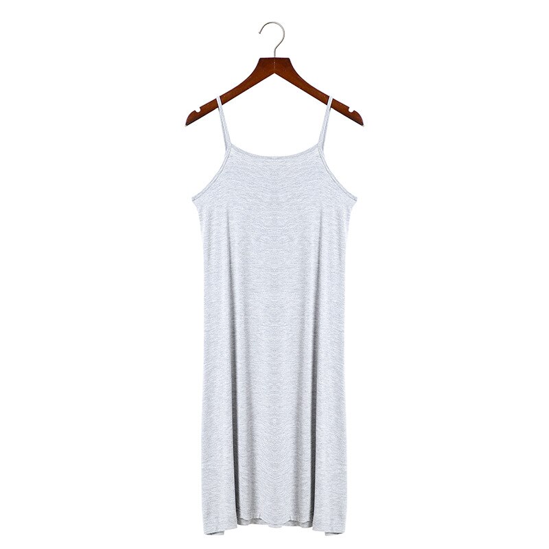 Zomer Faux Zijden Nachthemd Vrouwen Mouwloze Ademend Riem Lange Kamerjas Sleepdress Casual Nachtjapon Homewear Nachtkleding: Gray / XL