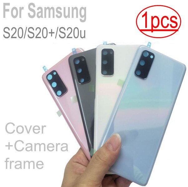 1 stuk voor samsung galaxy  s20 s20+ s20 plus  s20u batterijcover, harde batterijbeschermende achterkant, vervangende accessoires