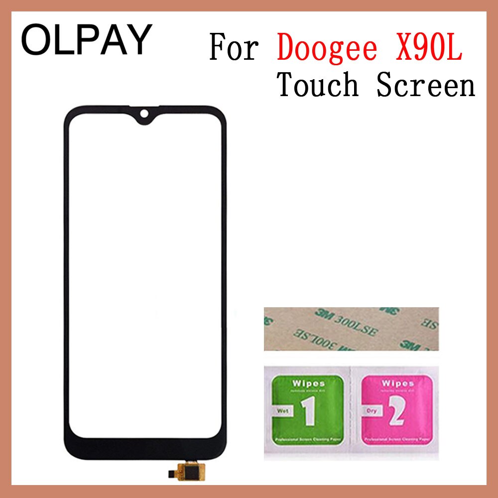 6.1 '' inch 100% novo para Doogee X90 Touch Screen Digitizer Para Doogee X90L Touch Panel Sensor Touchscreen Ferramentas de vidro frontal