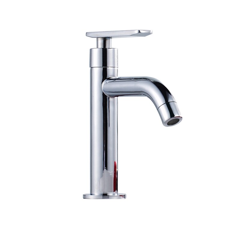 Moda matowy czarny srebrny bateria umywalkowa ze stali nierdzewnej umywalka robić łazienki kran pojedyncze zimne pojedynczy uchwyt wody z kranu: srebro