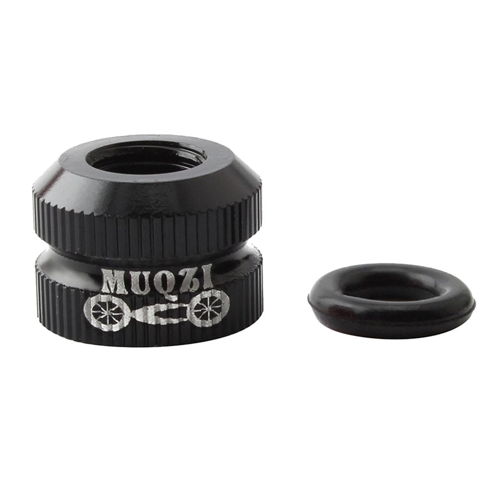 Mtb maantiepyörä tubeless rengas presta venttiilimutteri polkupyörän sisäputki venttiilikorkit tyhjiörenkaan suutin lukkomutterin vaihtotarvikkeet: 1pc mustaa