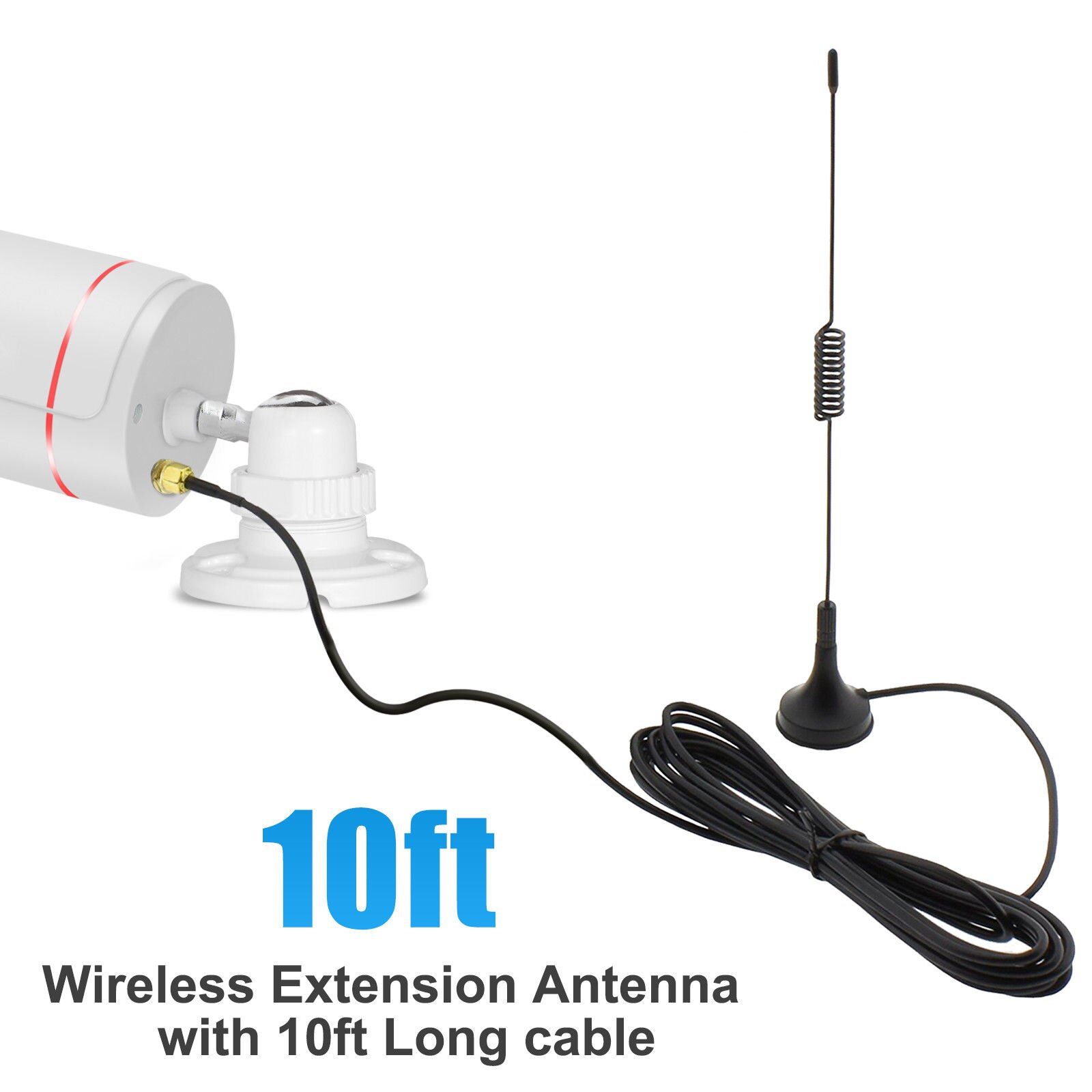 3m 10ft wifi antenne forlængerkabel hanstik til trådløst anran sikkerhedskamera