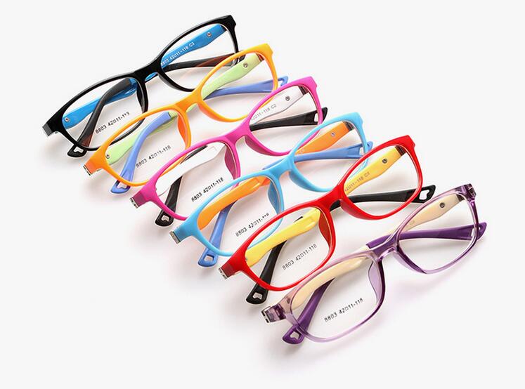 Montura óptica para niños, gafas para niños, montura óptica para niñas, transparente, graduadas, flexibles, TR, 8803