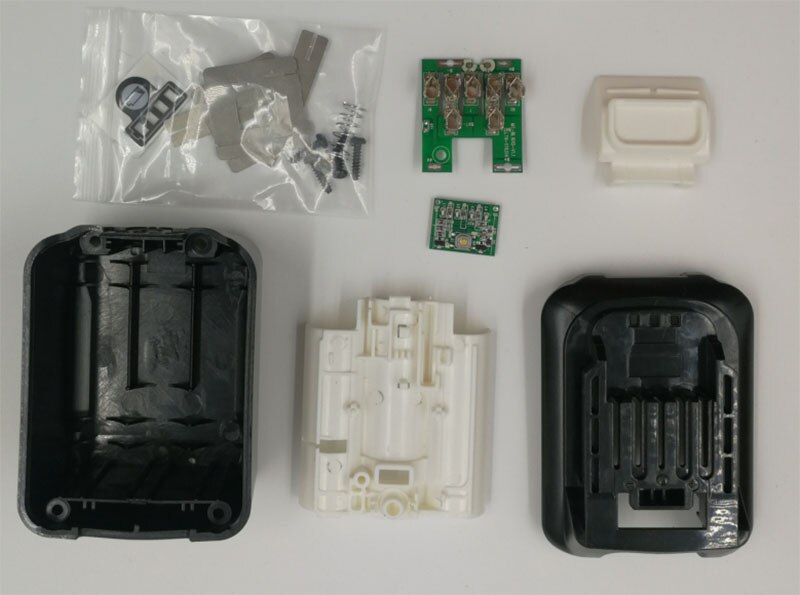 Dawupine BL1041 Pezzi Custodia In Plastica Della Batteria PCB Circuito LED Per MAKITA 10.8V 12V 3Ah 4Ah 5Ah BL1021 BL1041 Batteria Li-Ion: BOX with PCB