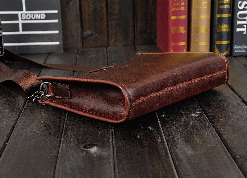 Pladderman heren enkele schoudertas met casual ipad retro-look