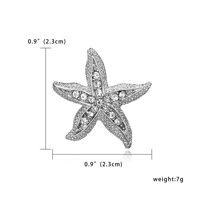 SchöNe Kristall Strass Ebene Brosche Eule Igel Seestern Krake Kleidung Stift Für Frauen Schmuck Legierung Brosche: BC18Y0606