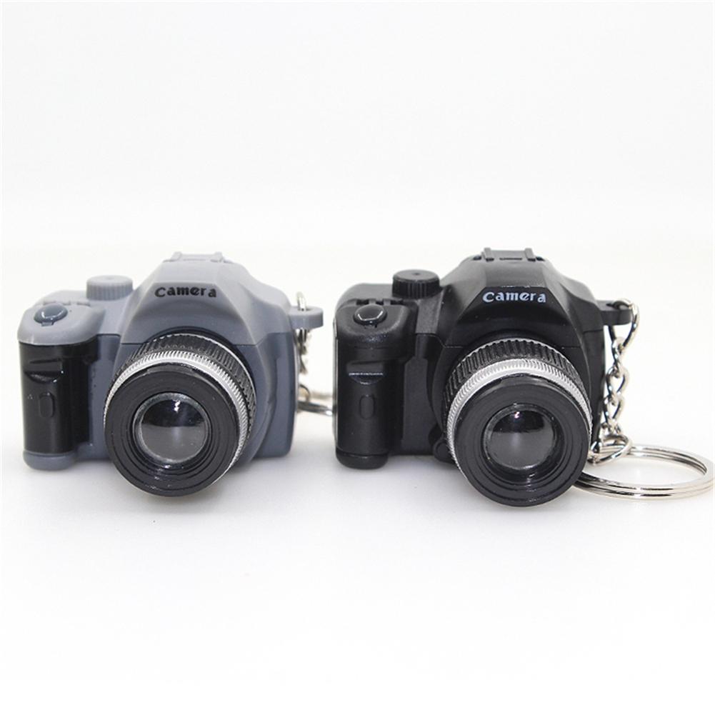 Llaveros de estilo de cámara LED SLR Retro para niños,