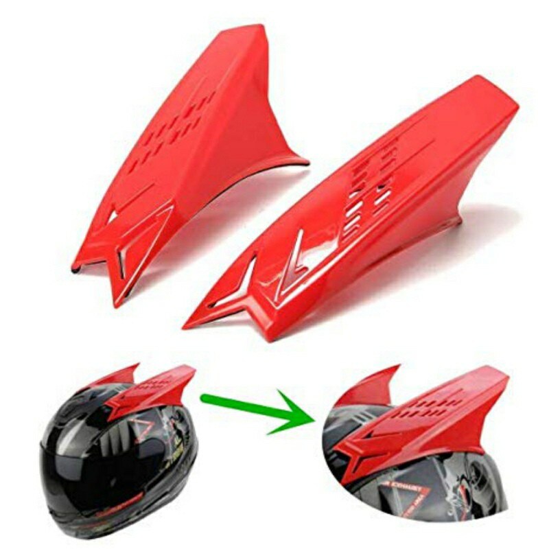 Neue 2Stck Helm Hörner Motorrad Änderung Zubehör Dekor Helm Ohren Hörner Starken Klebstoff