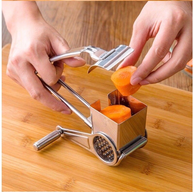 Rotary Cheese Grater Stainless Steel Cheese Slicer Kitchen Cheese Butter Cutter For Cake Chocolate Fondue Cooking Baking Tools: Default Title