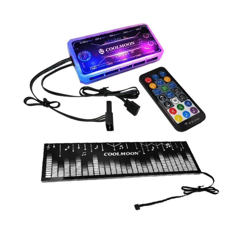 COOLMOON Power Warehouse-Tira de luces LED RGB que cambia de Color, ie para soporte, chasis de Juegos de ordenador, bricolaje