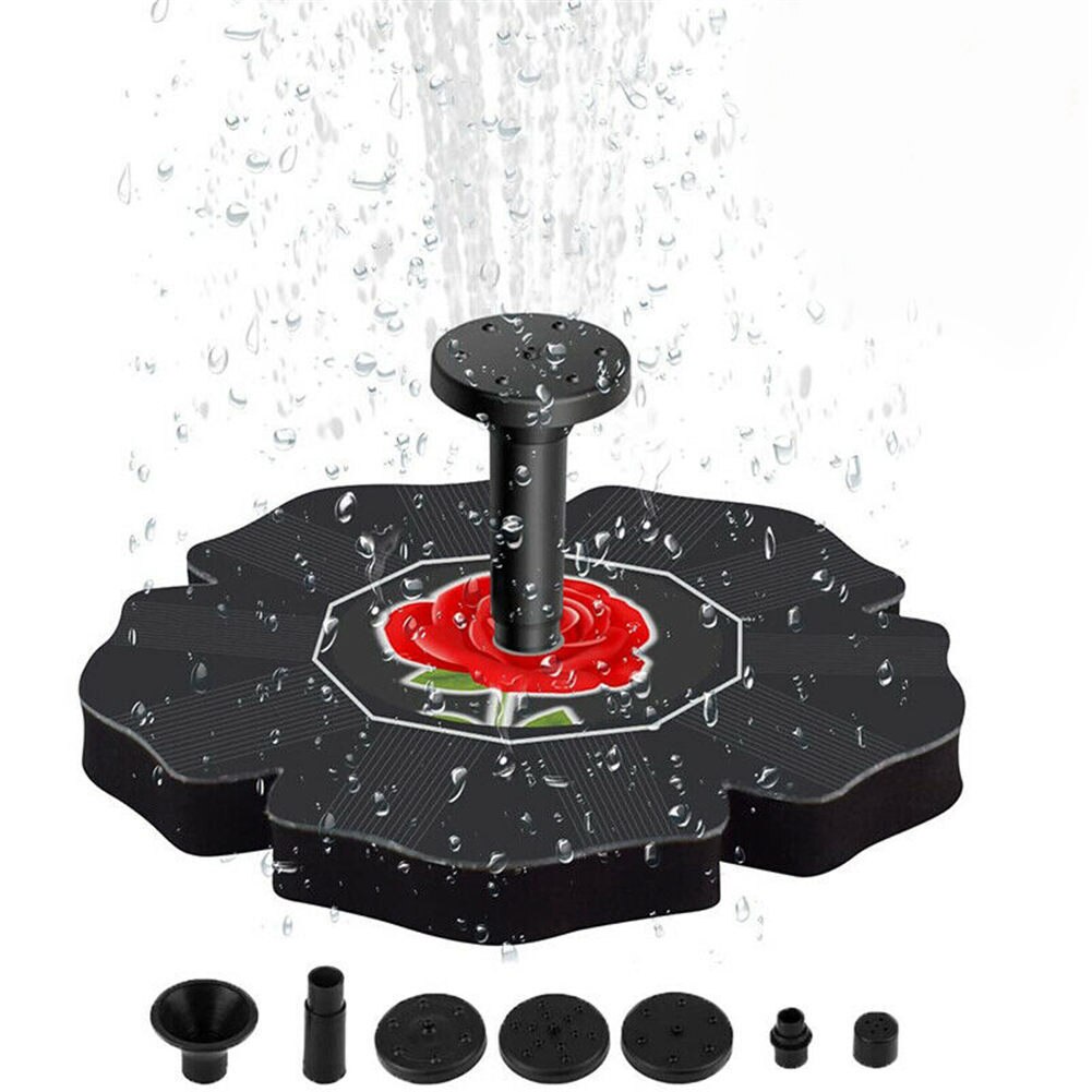 Outdoor Solar Powered Fountain Pumps Floating Water Pond Garden Pool Pumps SNO88