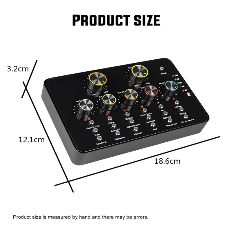 V10 Separate Sound Card Mobile Phone Computer Karaoke Anchor Live Broadcast Device Supports Headset