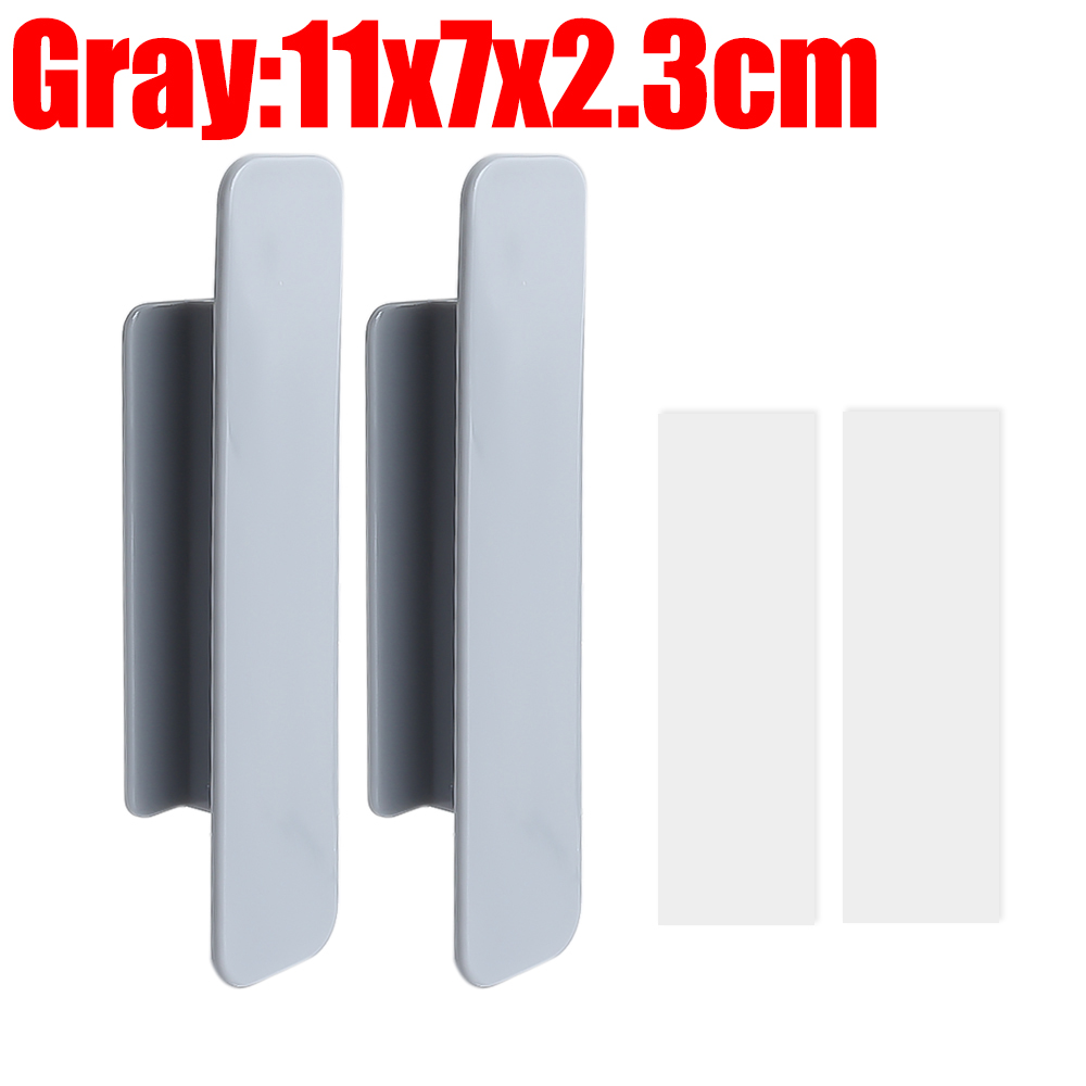 Selbstklebender Türgriff für Fenster, Schrank, Schublade, Schrank, Kleiderschrank, Griff, Organizer, Einfügen, offener Schiebetürknauf, Hilfsgerät: 6XL / Schwarz