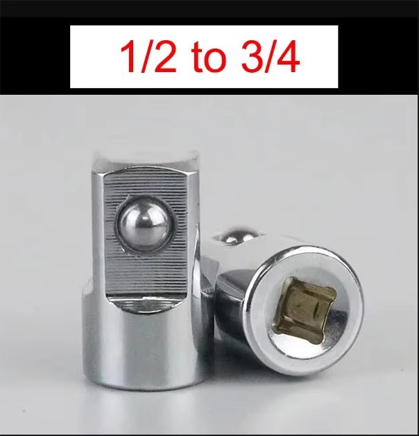 Hülsen Adapter Steckdose Konverter Adapter atz austauschbarer Adapter Ratschen schlüssel aufsatz 1/2 groß 3/8 mittel 1/4 klein: Himmel-Blau