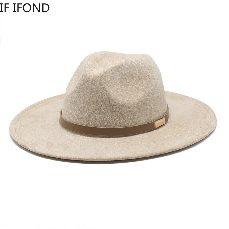 Cappello Da Cowboy In Camoscio Unisex | Tesa Larga 8 Cm, Regolabile, Marrone – Stile Western Per Uomo E Donna - 3