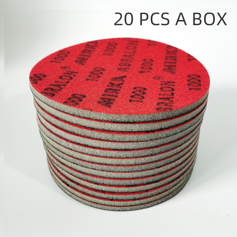 Finnland Mirka 6 Zoll 150 mm Schwamm-Schleifpapier, rund, selbstklebend, Beflockung, Autolack, Polieren, Schönheits-Schleifpapier