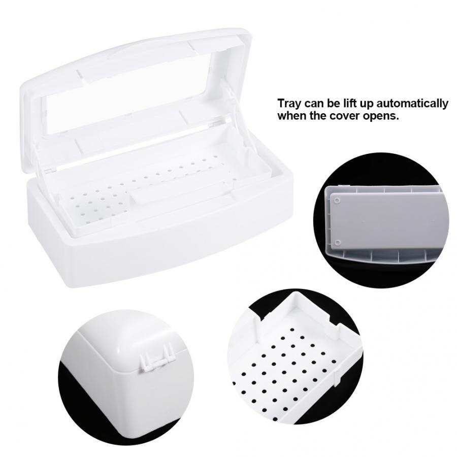 Disinfection Device Sterilizer Box Nail Tools Sterilizer Tray Disinfection Container Cosmetic Kit Tools Disinfection Box