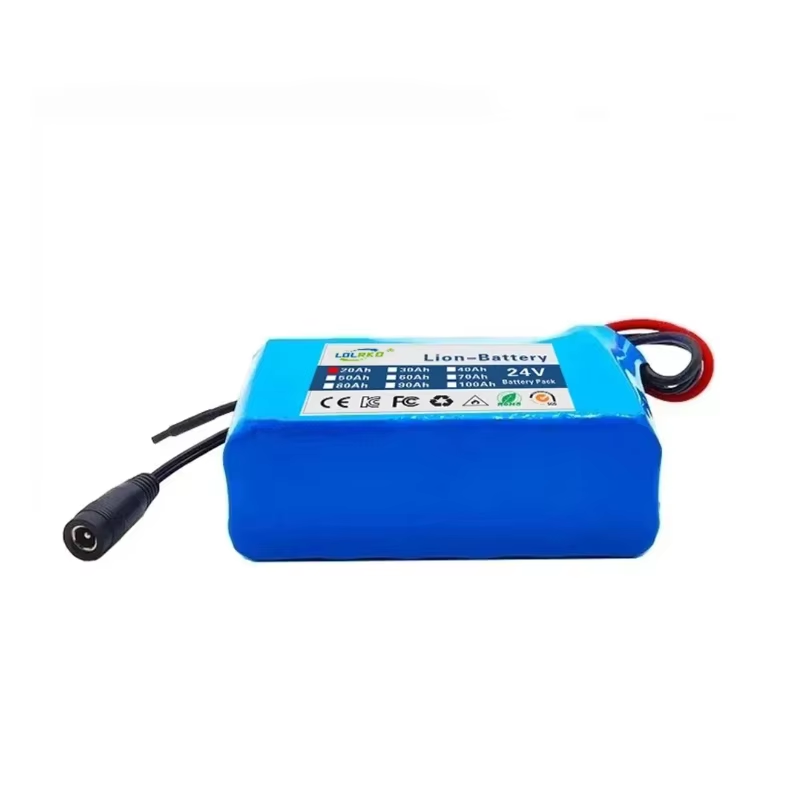 24V 50Ah 18650 Lithium Battery Pack - 6S2P 50000mAh Rechargeable Li-ion Battery with Fast Charger, Safe & Durable