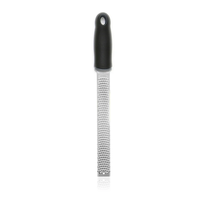 Râpe à fromage polyvalente et zesteur d'agrumes pour parmesan, citron, gingembre, ail, chocolat et plus encore: Black