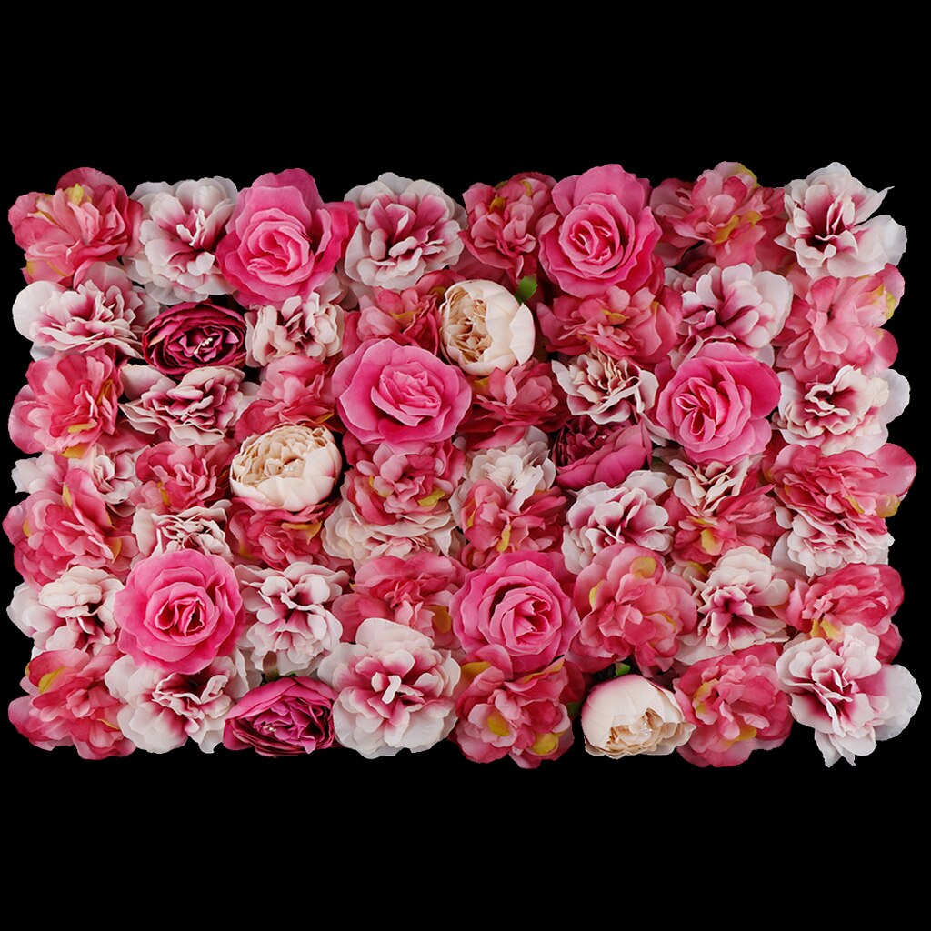 Silk Rose Flower Wall Panel Artificial Blossom Flo... Grandado