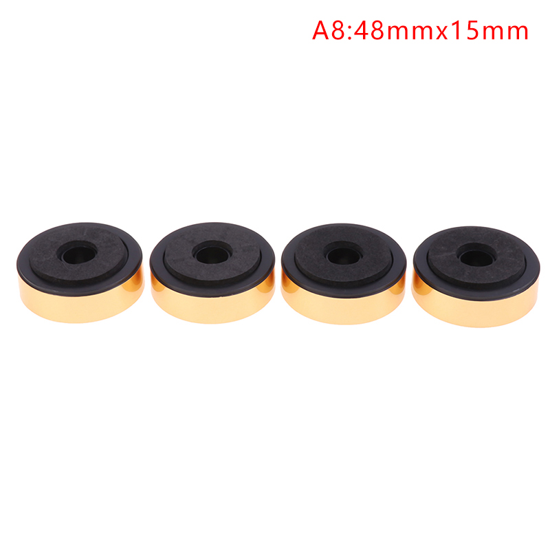 4 Uds. De picos para altavoces, pies de soporte, altavoces activos de Audio, piezas de reparación, accesorios DIY para sistema de sonido de cine en casa: Negro