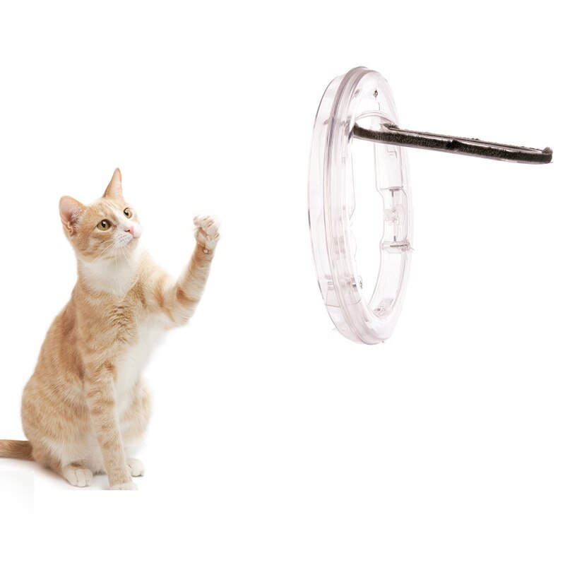 Window 4 Way Locking Flap Door For Interior Exterior Glass Small Pet Round Entrance For Cats Small Dogs