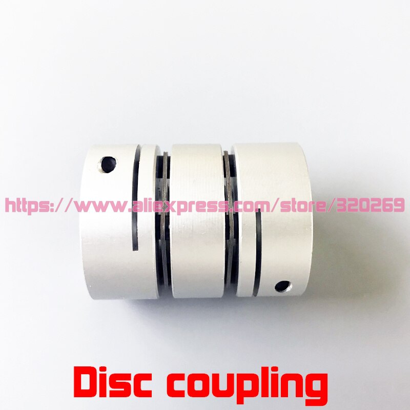 2PCS Servo Motor Shaft Coupling 5, 6, 6.35, 8 10Mm Aluminum Double Disc Coupler Disk D26 L35
