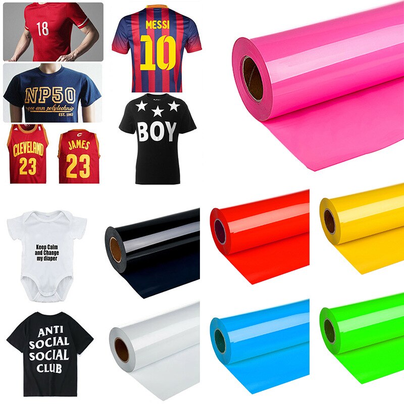 Premium T-Shirt Vinyl Heat Transfer Iron On Vinyl Garment Textile Cricut Film UK