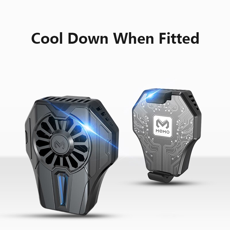 Mobile Phone Radiator Phone Heat Sink Cooling Fan Game Phone Cooler Gamepad Holder Eating Chicken Artifact Snap-on Cooling Tool