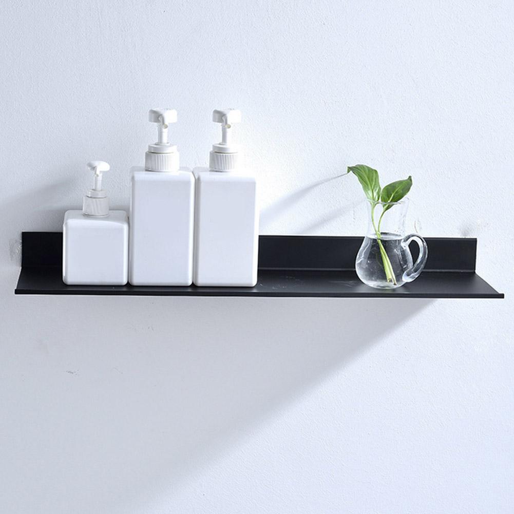 bathroom shelf Kitchen Black Bathroom Single-layer Space Aluminum Matte Rack Shelve Paper Towel Holder hoek plank