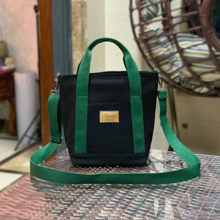 Women Zipper Multi Pocket Lunch Bag Picnic Office Worker Portable Wide Opening With Handle Thermal Insulation Tote Students: 9