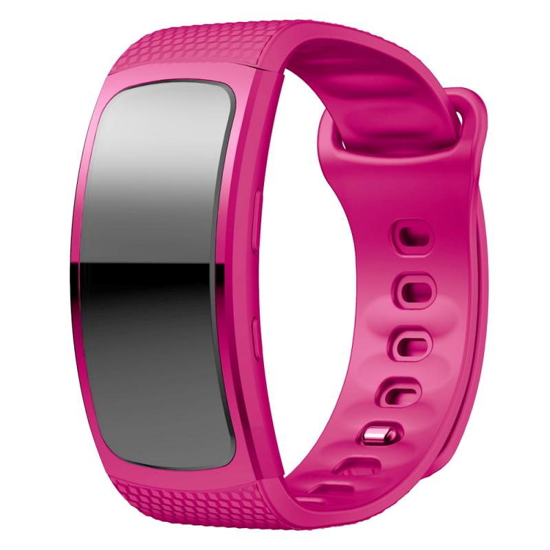 Per Samsung Gear Fit 2 Pro SM-R360 Watch Band Compatibile Per Samsung Gear Fit 2 Pro di Silicone Del Cinturino di Vigilanza di Forma Fisica fascia 95 + 88 millimetri: light rose red