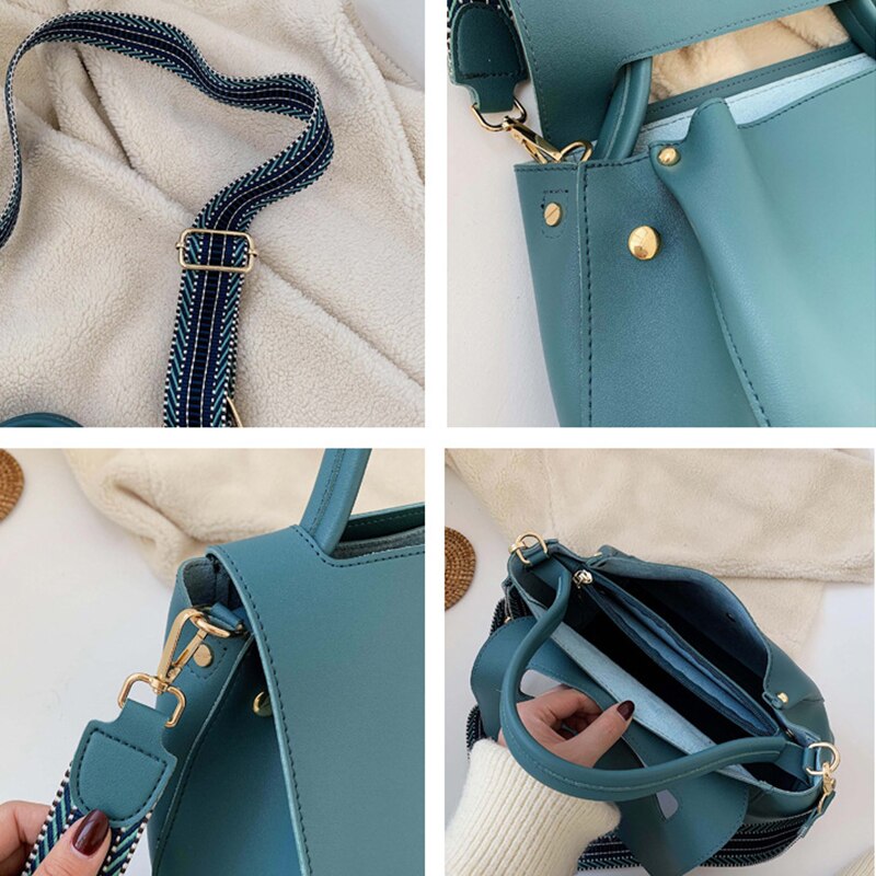 Ansloth luxe handtassen met hoge capaciteit damestassen zachte pu leren schoudertassen eenvoudige koerierstas dames hps 979
