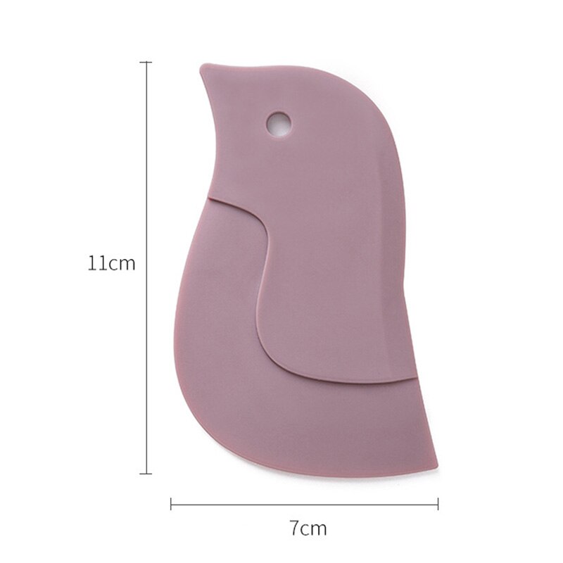 Cartoon Shaped Multifunction Squeegee Scraper Scraping Oil Spatula Plate Scraper Kitchen Baking Cleaning Tools