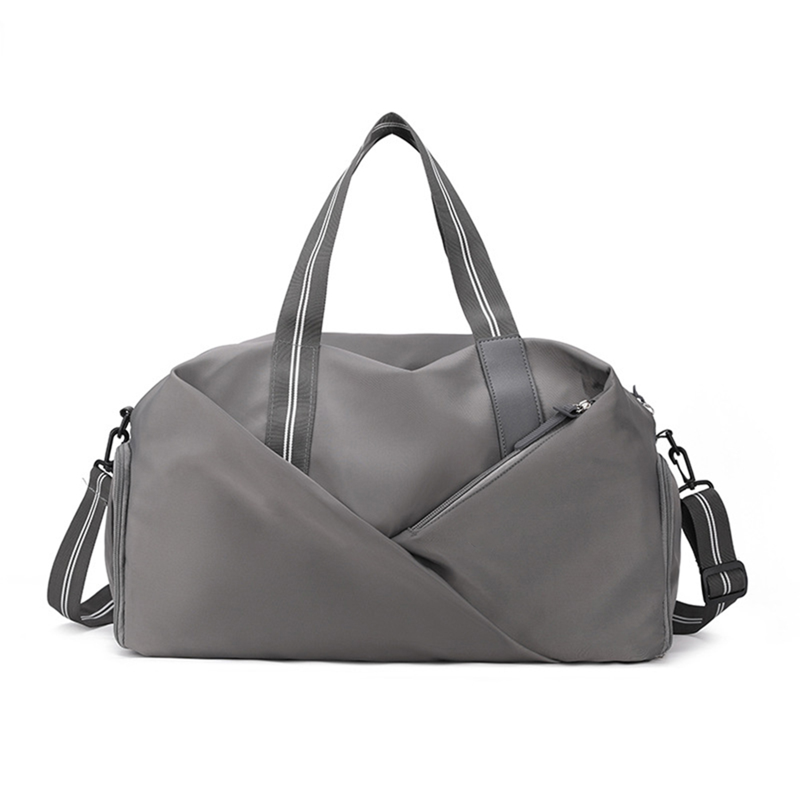 Grote capaciteit reistas schoudertas nat droog compartiment regelbare Oxford stoffen reistas voor buitensport kamperen zaken: Light Grey